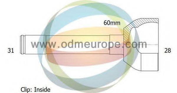 ODM-MULTIPARTS 12060174 Шарнірний комплект, приводний вал