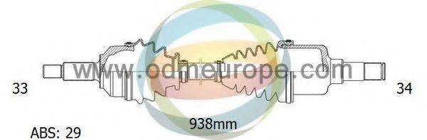 ODM-MULTIPARTS 18232021 Приводний вал