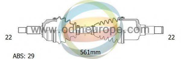 ODM-MULTIPARTS 18231081 Приводний вал