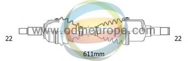 ODM-MULTIPARTS 18351010 Приводний вал