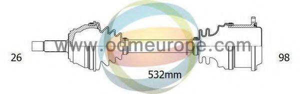 ODM-MULTIPARTS 18093120 Приводний вал