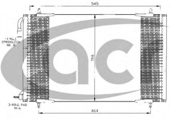 ACR 300084 Конденсатор, кондиціонер