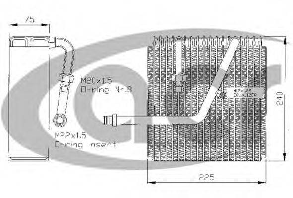 ACR 310114 Випарник, кондиціонер