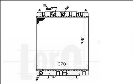 LORO 0350170006 Радіатор, охолодження двигуна