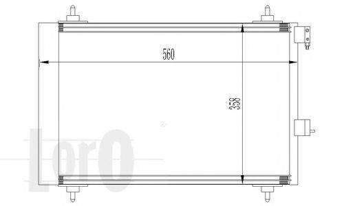 LORO 0090160009 Конденсатор, кондиціонер