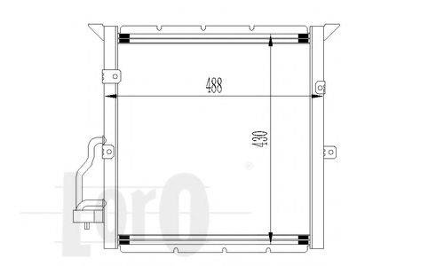 LORO 0040160001 Конденсатор, кондиціонер