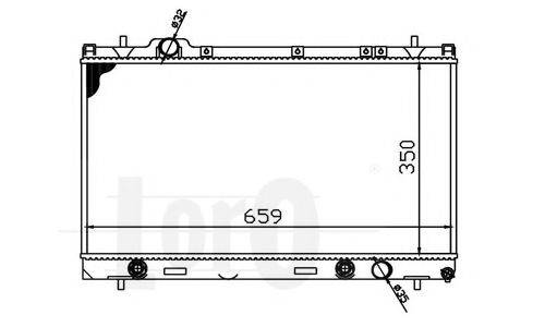 LORO 0080170011 Радіатор, охолодження двигуна