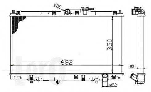LORO 0180170013 Радіатор, охолодження двигуна