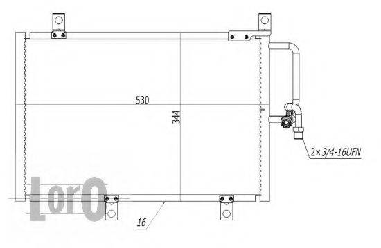 LORO 0020160006 Конденсатор, кондиціонер