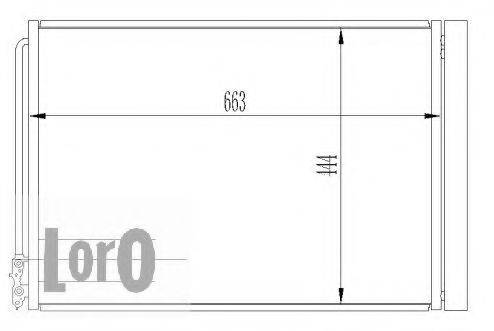 LORO 0040160003 Конденсатор, кондиціонер