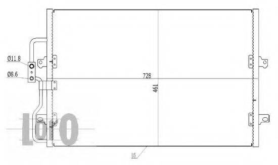 LORO 0090160018 Конденсатор, кондиціонер