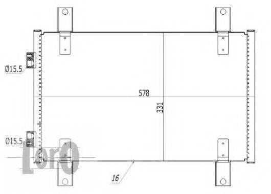 LORO 0090160024 Конденсатор, кондиціонер