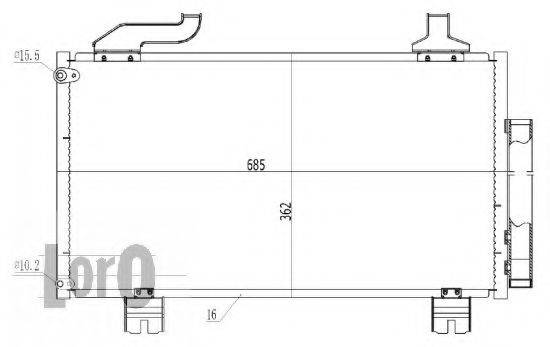 LORO 0180160023 Конденсатор, кондиціонер