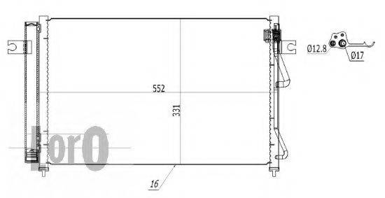 LORO 0190160025 Конденсатор, кондиціонер