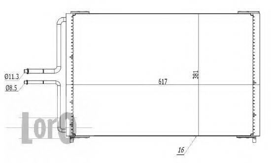 LORO 0420160037 Конденсатор, кондиціонер