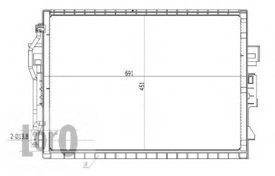 LORO 0540160033 Конденсатор, кондиціонер
