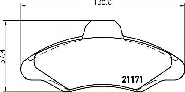 COBREQ N130 Комплект гальмівних колодок, дискове гальмо