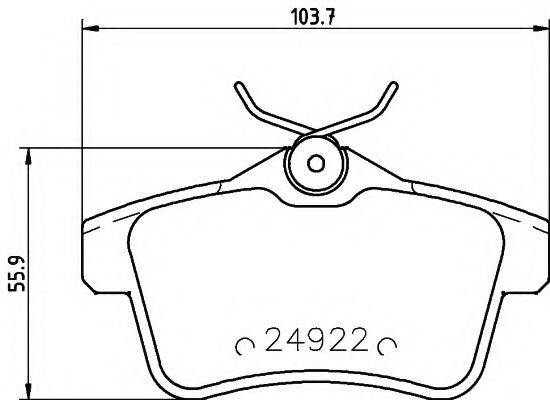 COBREQ N1183 Комплект гальмівних колодок, дискове гальмо