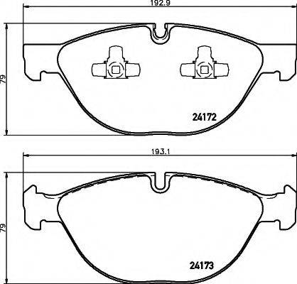 COBREQ N1734 Комплект гальмівних колодок, дискове гальмо