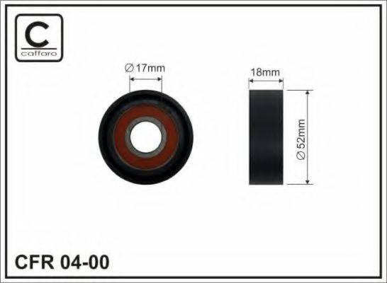 CAFFARO 0400 Натяжний ролик, полікліновий ремінь