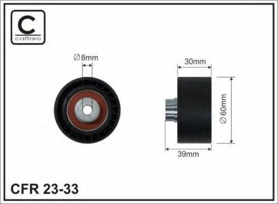 CAFFARO 2333 Паразитний / Ведучий ролик, зубчастий ремінь