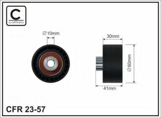 CAFFARO 2357 Паразитний / Ведучий ролик, зубчастий ремінь