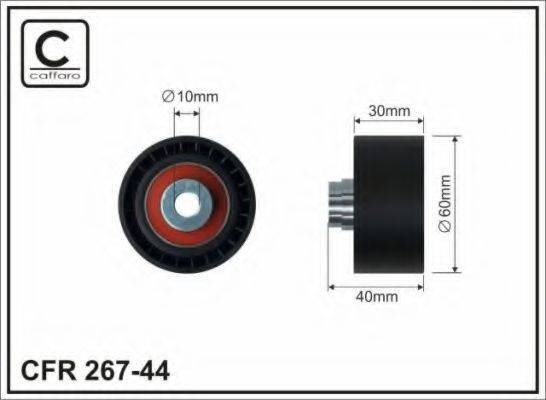 CAFFARO 26744 Паразитний / Ведучий ролик, зубчастий ремінь