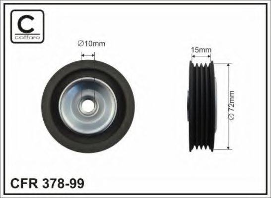 CAFFARO 37899 Паразитний / провідний ролик, полікліновий ремінь