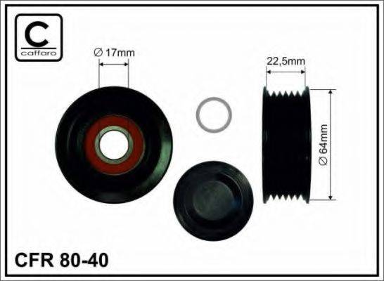CAFFARO 8040 Паразитний / провідний ролик, полікліновий ремінь