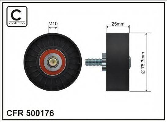 CAFFARO 500176 Паразитний / провідний ролик, полікліновий ремінь