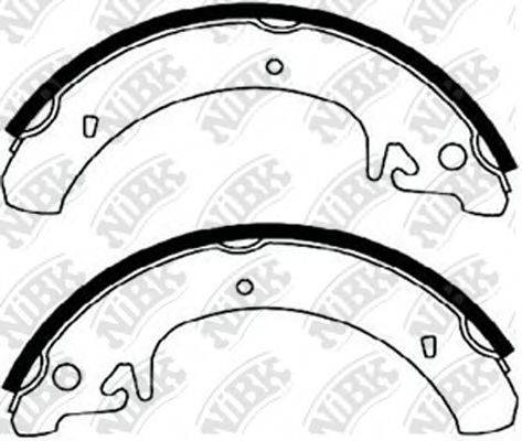 NIBK FN0511 Комплект гальмівних колодок