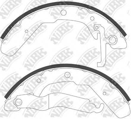NIBK FN0538 Комплект гальмівних колодок
