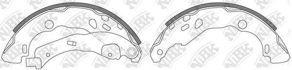 NIBK FN0619 Комплект гальмівних колодок