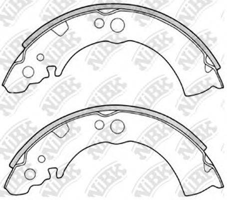 NIBK FN1160 Комплект гальмівних колодок