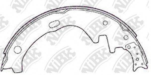 NIBK FN1162 Комплект гальмівних колодок