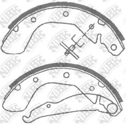 NIBK FN11622 Комплект гальмівних колодок