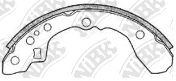NIBK FN3347 Комплект гальмівних колодок