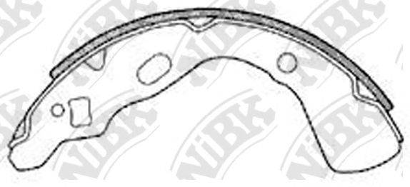 NIBK FN3369 Комплект гальмівних колодок