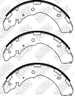 NIBK FN6741 Комплект гальмівних колодок