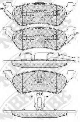NIBK PN0309 Комплект гальмівних колодок, дискове гальмо