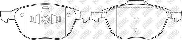 NIBK PN0365 Комплект гальмівних колодок, дискове гальмо