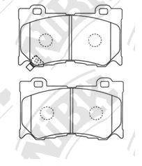 NIBK PN0389 Комплект гальмівних колодок, дискове гальмо