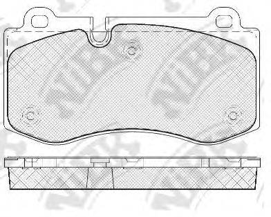 NIBK PN0453 Комплект гальмівних колодок, дискове гальмо