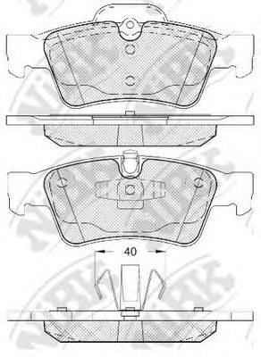 NIBK PN0507 Комплект гальмівних колодок, дискове гальмо