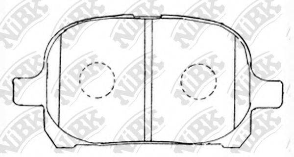 NIBK PN1401 Комплект гальмівних колодок, дискове гальмо