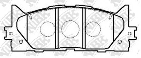NIBK PN1521 Комплект гальмівних колодок, дискове гальмо