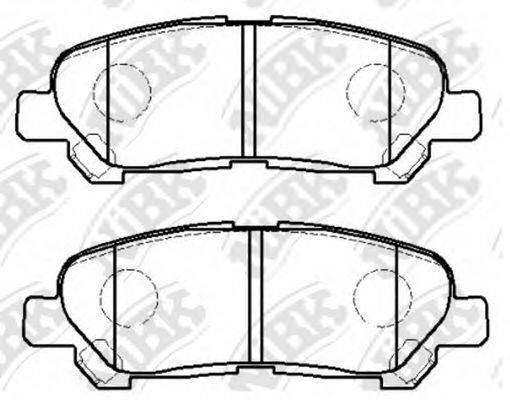 NIBK PN1848 Комплект гальмівних колодок, дискове гальмо
