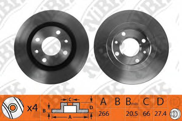 NIBK RN1004 гальмівний диск