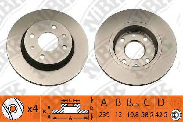 NIBK RN1021 гальмівний диск