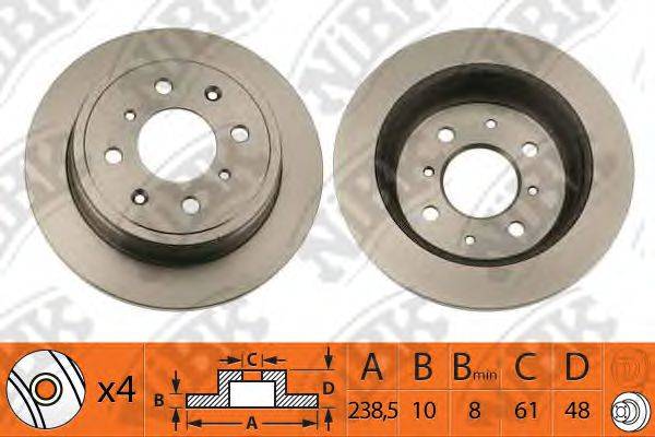 NIBK RN1047 гальмівний диск